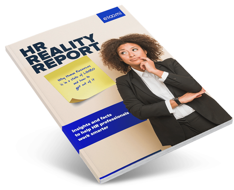 HR reality report by eloomi - cover on clean background